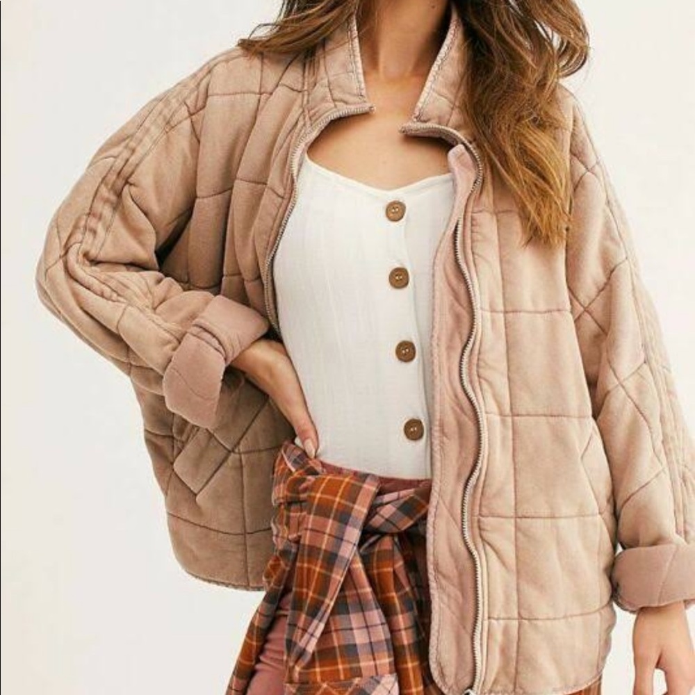 FREE PEOPLE Dolman Quilted Jacket